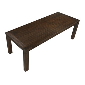Mesa de Comedor Moderna y Cómoda Harry con Patas Rectas, Rectangular, de Madera de Acacia Marrón, 79 Pulgadas, para Apartamento/Hotel - Product Image 2
