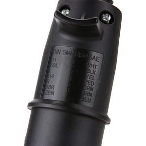 Conector de Enchufe para Remolque de 7 Pines, Metálico, Macho, EP2705, Negro, Conector Automotriz - Product Image 5