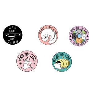 Wholesale No Minimum Cartoon <b>Cats</b> Latest Design Customised Enamel Lapel Pins Custom Brooch Pin for Clothes - Product Image 4
