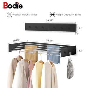 إصدار جديد من 5 قضبان شماعات قابلة للطي قابلة للطي معدنية قابلة للطي مع مقابض - Product Image 6