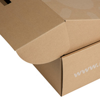 Boîtes en carton ondulé personnalisées avec poignée, forte capacité de charge, protection pour l'emballage de chaussures et de vêtements