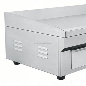 เตาไฟฟ้าแบบตั้งโต๊ะ ราคาโรงงาน แผ่นเรียบเคลือบสารกันติด สำหรับย่างเบอร์เกอร์ <span class=keywords><strong>ไส้กรอก</strong></span> เป็นมิตรกับสิ่งแวดล้อม - Product Image 6