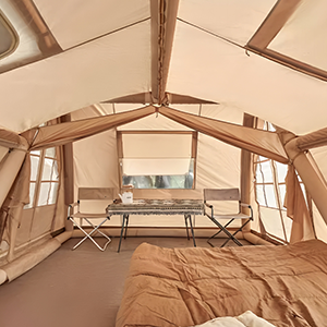 Tente gonflable élégante et esthétique, tente de camping gonflable avec plusieurs portes et fenêtres pour la ventilation - Product Image 3