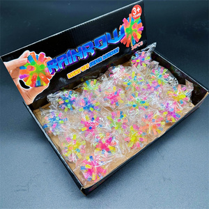HAPU TPR 4cm Luminous <b>LED</b> Rubber Elastic Bounce Flicker Tip Rainbow Bouncy <b>Ball</b> Unisex for Ages 5+ - Product Image 5