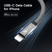 Certifié MFi USB A C Nylon Tressé PD 18W 20W 30W Type C Usb Câble de Charge Rapide Câbles de Données Pour iPhone vers Ordinateur Portable