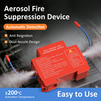 Dispositif d'extinction d'incendie par aérosol thermique en plastique Baiwei pour armoires de distribution électrique sur rail DIN