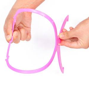 <span class=keywords><strong>Prix</strong></span> de gros Présentoir à perruques professionnel portable pliable Support à perruques en plastique pliable pour présentoir à perruques - Product Image 5