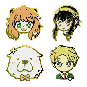 Épingles en émail métallique de la série Spy X Family, broche Anya Yor <span class=keywords><strong>Twilight</strong></span>, badge de revers, épinglette décorative d'anime - Product Image 1