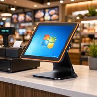 Système de terminal de point de vente tactile tout-en-un Leabon 15 pouces pour restaurants, commerces de détail, supermarchés, OEM, vente en gros