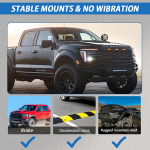 Supports <span class=keywords><strong>de</strong></span> montage pour feux <span class=keywords><strong>de</strong></span> gabarit sur montant A pour Dodge Ram 2009-2018, supports <span class=keywords><strong>de</strong></span> fixation sur capot faciles à monter pour <span class=keywords><strong>pods</strong></span> LED, 2 pièces/ensemble - Product Image 5