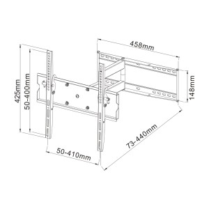 PLB146M VESA 400x400 <span class=keywords><strong>Support</strong></span> de montage <span class=keywords><strong>mural</strong></span> <span class=keywords><strong>d</strong></span>'<span class=keywords><strong>angle</strong></span> <span class=keywords><strong>pour</strong></span> <span class=keywords><strong>TV</strong></span> plasma LED LCD 55 ". - Product Image 6