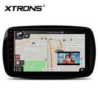 Lecteur multimédia automobile Android 9 pouces 64 Go pour Smart Fortwo Coupé / Cabrio 2015-2018, processeur octa-core, écran IPS, égaliseur DSP, plusieurs interfaces utilisateur