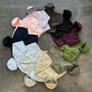 מותאם אישית mens ספורט עמיד למים ספורט zip למעלה מ פוליאסטר windbreaker עם מכסה המנוע עבור גברים - Product Image 4