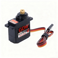 Mini servo numérique GDW DS031MG 9g avec boîtier plastique, 2,7 kg, 6V, léger, pour petits avions RC et jouets électriques, à partir de 14 ans