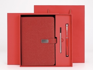Corporate Gift <strong>Set</strong> A5 Notebooks LOGO Customizable Giveaways Business <strong>Office</strong> Notebook <strong>Set</strong> with Pen and extra Refill - Product Image 5