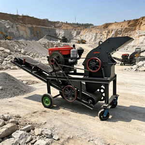 Nouveau design Modèle 2026 Concasseur à marteaux électrique diesel double alimentation Moteur à engrenages Certifié CE Faible bruit pour l'exploitation minière et le traitement des minerais - Product Image 3