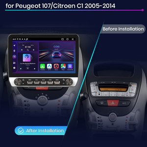 Junsun Android đài phát thanh xe cho Peugeot 107 Citroen C1 TOYOTA aygo 2005 2014 Carplay với cảm ứng nút vật lý xe DVD Player - Product Image 2