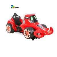 VR-100 Manège pour enfants à monnayeur en fibre de verre, thème Police en poursuite, de grande valeur, pour intérieur, certifié CE, pour salle d'arcade