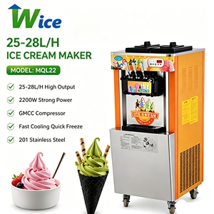เครื่องทำไอศกรีมซอฟต์เสิร์ฟเชิงพาณิชย์ WICE รุ่น De Helado Comercial Sorvete Para Loja 25-28 ลิตร/ชม. เครื่องทำไอศกรีมซอฟต์เสิร์ฟ 25-28 ลิตร/ชม. คุณภาพสูง - Product Image 1