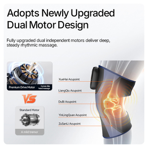 Best Selling Knee <b>Massager</b> With Red light therapy <b>Heat</b> Find Pain Relief for Arthritis With Smart Knee Brace <b>pad</b> - Product Image 3