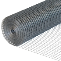 Rouleaux de grillage galvanisé à chaud pour clôtures et enclos pour animaux, y compris cages à poulets et à lapins, haute résistance à la traction