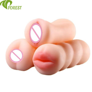 Masturbador Masculino TT FOREST TPE con Vibración, Copa de Avión, Vagina Artificial y Pene, Juguete Sexual para Adultos - Product Image 1