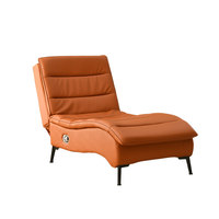 Chaise longue inclinable, canapé-lit paresseux, mobilier de balcon, chaise de loisirs, fauteuil minimaliste moderne en cuir pour salon et chambre à coucher