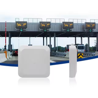 Lecteur UHF Yistar, lecteur longue portée 6 m avec antenne 8 dBi, lecteur RFID UHF intégré RS232/RS485 pour la gestion des parkings