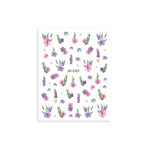Nagel blumen aufkleber Bunte selbst klebende Rückseite Chrysantheme Bienen nagel aufkleber Hand gezeichnete Nagel kunst - Product Image 6