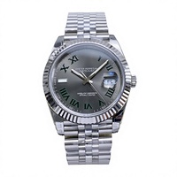 Montre lumineuse de haute qualité, étanche, 41 mm, VS Factory V2, acier 904L, mouvement 3235, cadran romain gris, montre de plongée