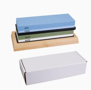 <span class=keywords><strong>Piedra</strong></span> de afilar de doble cara azul-verde-roja-blanca, corindón blanco de 8 pulgadas para afilar cuchillos y tijeras - Product Image 4