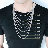 Chaîne gourmette pour homme 4MM 5MM 6MM 9MM en acier inoxydable massif argenté, collier cubain