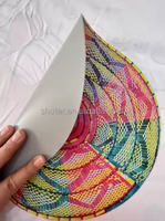 Impression 3D, panier traditionnel érythréen, panier éthiopien Mesob, set de table imperméable, set de table rond pour la décoration Habesha
