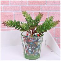Planta Artificial de PVC Ecológica con Tacto Natural para Pared Verde DIY, Productos al por Mayor con Bajo MOQ, Flores para Jarrones, Césped Artificial