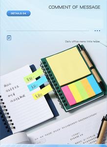 Bloc-notes en papier kraft, papier à lettres combiné, autocollants pratiques, autocollants n fois, autocollants d'<span class=keywords><strong>avis</strong></span>, ensemble de personnalisation - Product Image 6