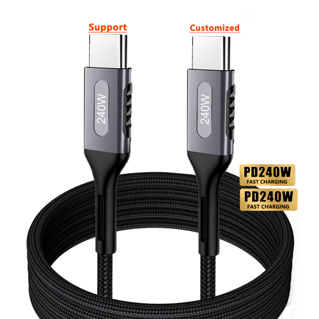 Factory Wholesale PD 240W Cable Portable Phone Charger Cell Phone Accessories USB Type C Cable