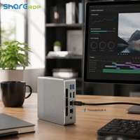 Sharerdp Últimos Modelos de Computadoras N2 AMD Ryzen 7 8745HS Radeon 780m Graphics Nuc Box Mini PC Host de Computación para Juegos Esports