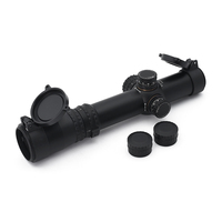 Lunette de tir Holy Warrior NF HWO-NXS 1-4x24mm LPVO SFP en aluminium à 3 fentes avec tube de 30 mm, marquages originaux complets pour la chasse
