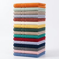 Ensemble de serviettes en coton pur éponge multicolores pour salle de bain, douces et absorbantes, pour hôtel, spa, usage domestique, vente en gros pour la famille