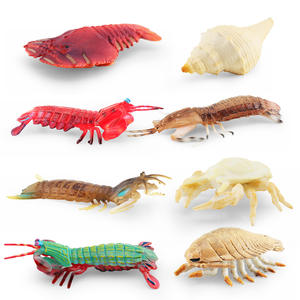 Conjunto de modelo de criatura marina simulada <span class=keywords><strong>Mantis</strong></span> zapatilla de camarón langosta Yeti <span class=keywords><strong>cangrejo</strong></span> caracol Gigante Isopod figuritas de mar profundo - Product Image 5