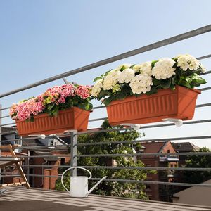 Pot de fleurs corinthien <span class=keywords><strong>en</strong></span> plastique rectangle de 60cm pour jardin - Product Image 5