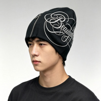 Bonnet en tricot double couche décontracté avec fermeture éclair, style streetwear, motif graphique en silicone, logo, nœuds, doux et chaud pour l'hiver, idéal pour la plage