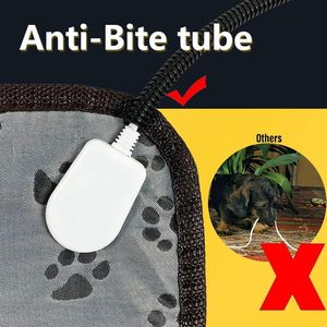 Almofada Térmica Premium para Animais de Estimação com Temperatura Ajustável, Tapete Térmico Resistente a Mordidas para Animais em Caixas, Camas e Casas - Product Image 6