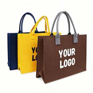 Bolsa de Fieltro Colorida de Alta Calidad, Gran Capacidad, Logotipo Personalizado, Reutilizable, Ecológica, Bolsa de Regalo Promocional para Negocios - Product Image 1