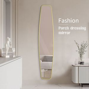 2025 espejo de tocador enmarcado de lujo ultraestrecho espejos de pared de cristal para sala de estar decoración de porche muebles para el hogar de tendencia - Product Image 2