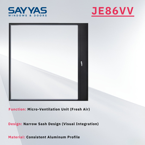 Cloison insonorisée horizontale en <span class=keywords><strong>aluminium</strong></span> SAYYAS JE86-VV, isolation thermique, imperméable, pour cuisine, appartement, hôtel (design moderne) - Product Image 3