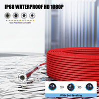 Système d'inspection de canalisations par caméra de 30 m, endoscope HD 1080P avec 12 LED et auto-nivelant, IP68 pour le nettoyage industriel des drains