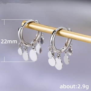 Cute Smooth Shape Earrings for Women Minimalist Fresh Style Daily Fashion Ear Jewelry - Product Image 5