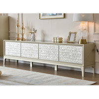 Meuble TV de salon moderne français, couleur personnalisée, rangement minimaliste, meuble en bois durable pour appartements petits, téléviseurs