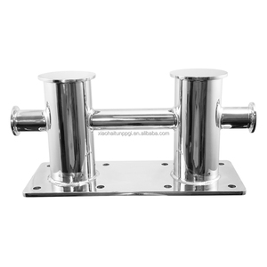 Nouveau design amarre robuste marine Double corne Bitt croix bornes en fonte borne marine pont borne taquet de bateau - Product Image 5
